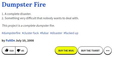 What does fire stand for? Urban Dictionary Definition | Dumpster Fire | Know Your Meme