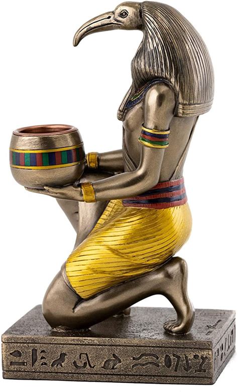 thoth statue egyptian god of knowledge and wisdom candle etsy