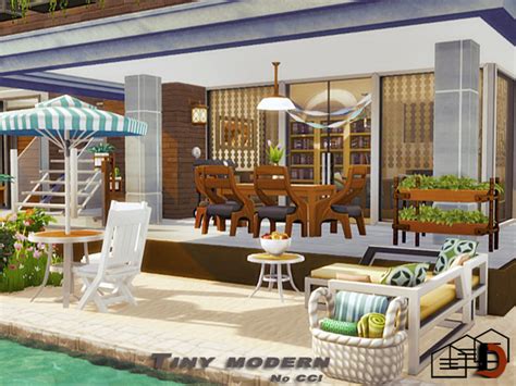 Tiny Modern House By Danuta720 At Tsr Sims 4 Updates