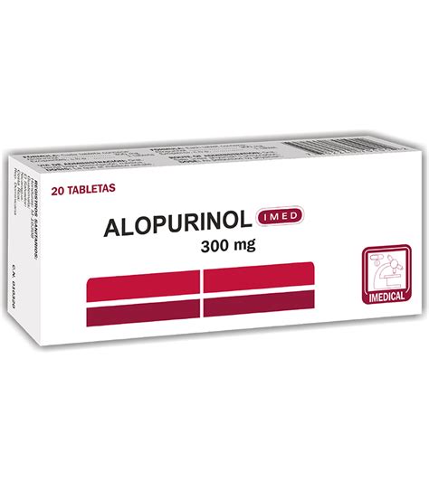 Alopurinol 300 Mg Caja X 20 Tabletas Laboratorios Quimifar