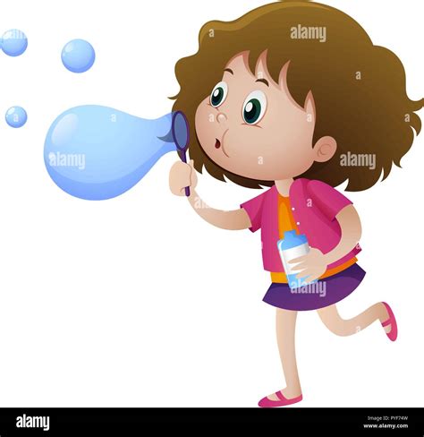 Child Blowing Bubble Cut Out Stock Images And Pictures Alamy