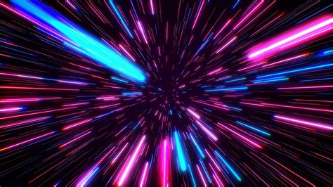 Hyperspace Jump Through The Stars To A Distant Space
