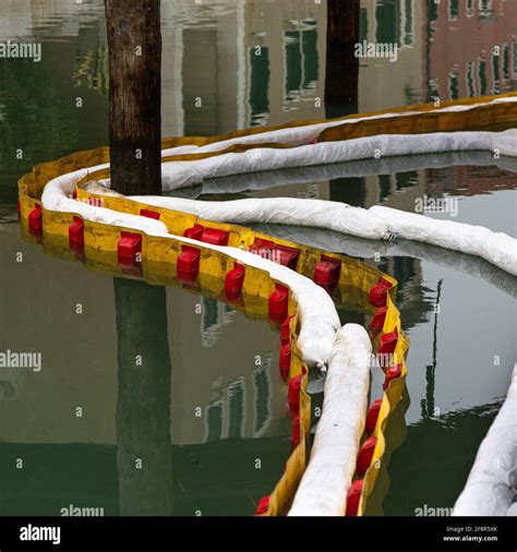 Shot Of Water Barriers After Venice Flood Stock Photo Alamy