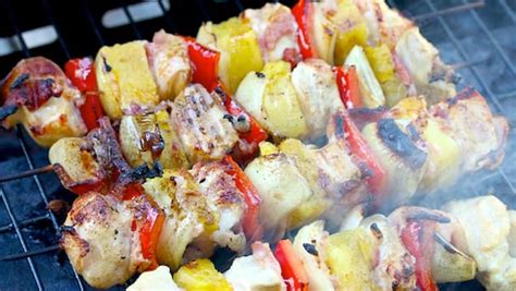 Whether bacon is crispy or chewy, it tastes great incorporated into these fun and delicious bbq bacon & pineapple kabobs. Bacon Pineapple Chicken Kababs with Hawaiian Sauce ...
