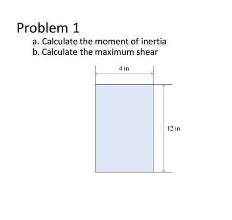 Solved Calculate The Moment Of Inertia Calculate The