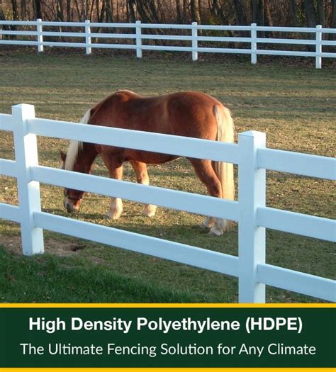 Horse Fencing And Hdpe Rail Fence For Farms Livestock Cattle Ranches