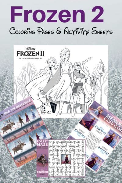 Frozen 2 Coloring Pages And Activity Sheets Free Printable Disney