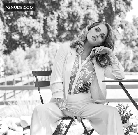 Anne Winters Posing In A Lace Blouse In A Beautiful Photoshoot By The