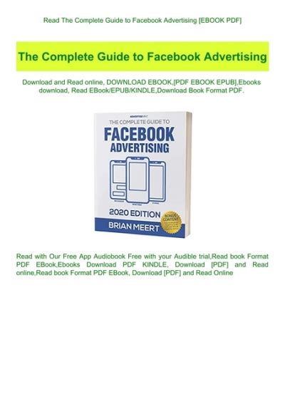 Read The Complete Guide To Facebook Advertising Ebook Pdf