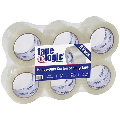 2 Mil Thick Clear Packing Tape 3 Inch Wide X 110 Yards Pack Of 6 Rolls