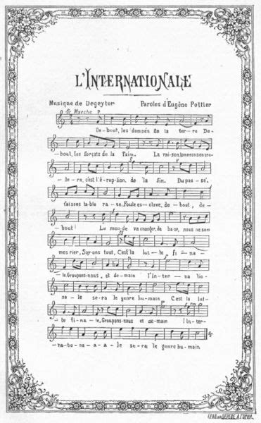 Partitura De La Internacional Partituras Partituras Saxo Alto Canciones
