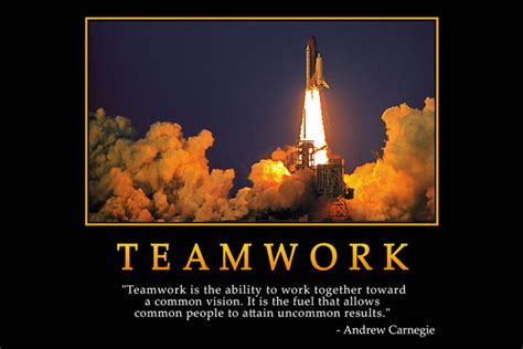 If we don't, there will be no build for your team a feeling of oneness, of dependence on one another and of strength to be derived by unity. Team Work Related Quotes. QuotesGram