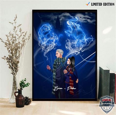 Customize Harry Potter Couple Patronus Poster In 2022 Harry Potter