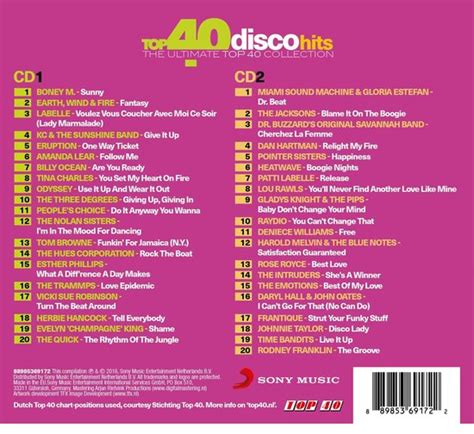 Top 40 Disco Hits Top 40 Cd Album Muziek