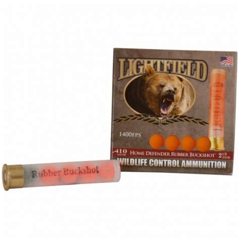 lightfield 410 gauge rubber buckshot outdoor essentials