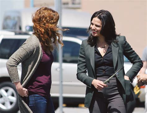 150717 Rebecca Mader And Lana Parrilla Once Upon A Time Ouat Lana
