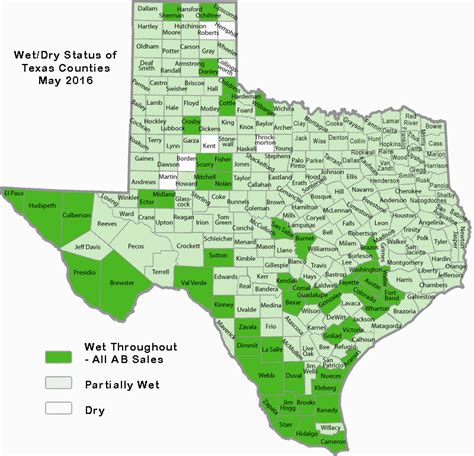 Texas Dry Counties Map Secretmuseum