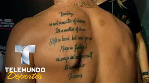 Tyson fury says he could beat andy ruiz jr. Tatuaje en inglés de Canelo vuelve a llamar la atención | Boxeo Telemundo | Telemundo Deportes ...