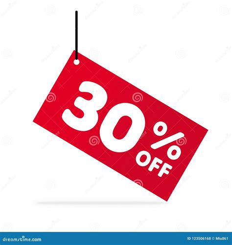 30 Off Discount Discount Offer Price Illustration Vector Discount Symbol Stock Vector