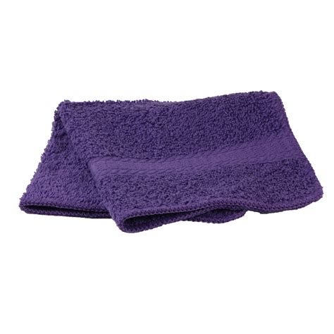 Mainstays Basic Solid Washcloth Purple Iris