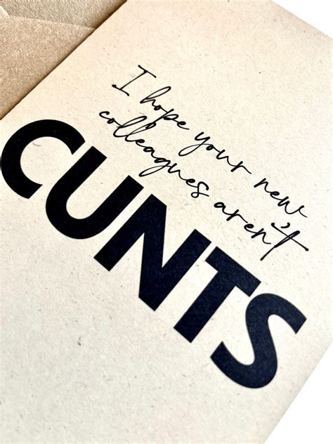 Funny Rude Leaving New Job Card Hope Your New Colleagues Etsy