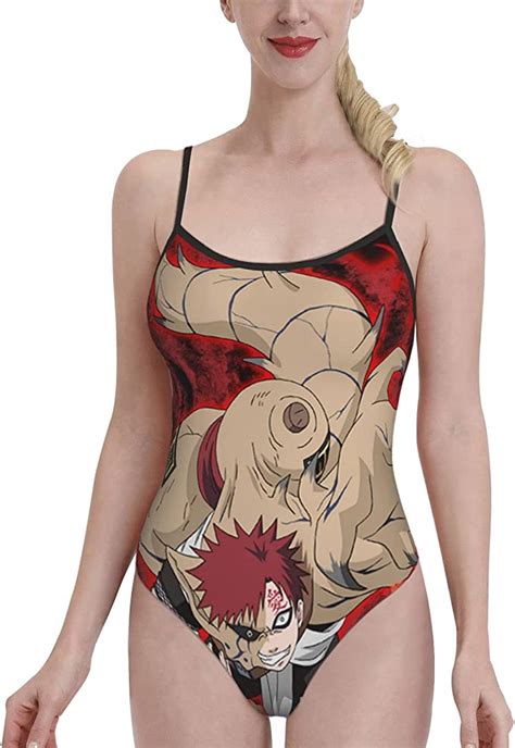 Longxiakou Anime Naruto Womens One Piece Swimwear Tummy Control Sport