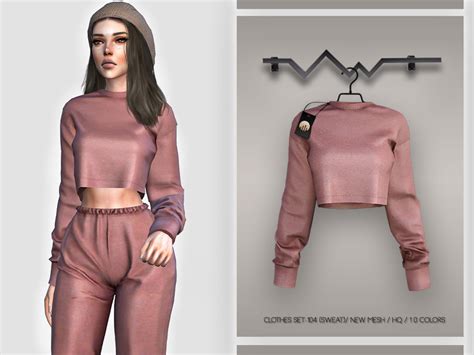 Clothes Set 104 Sweat Bd397 By Busra Tr At Tsr Sims 4 Updates