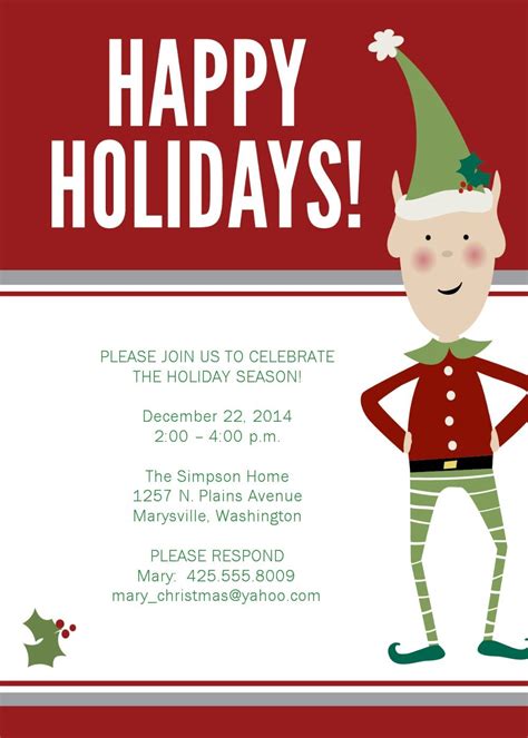 christmas party invitations google search christmas