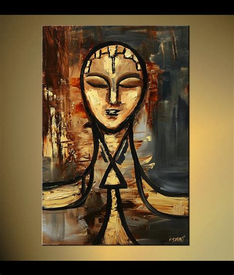 Abstract Face Painting On Canvas At Explore