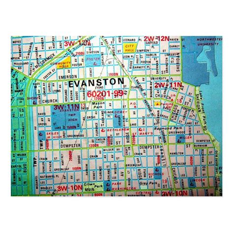 Exploring Evanston A Guide To The Map Of Evanston Il In 2023 Map Of