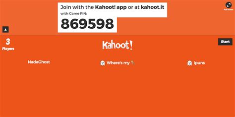 Kahoot Game Pin Right Now