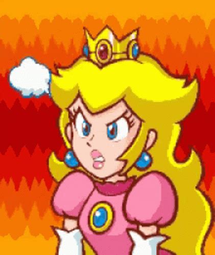 Princess Peach Angry Gif Princess Peach Angry Peach Gif Leri Ke Fedin Ve Payla N