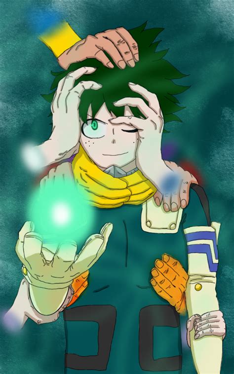 I Drew Deku With The Hands Of The Previous Wielders Of One For All R