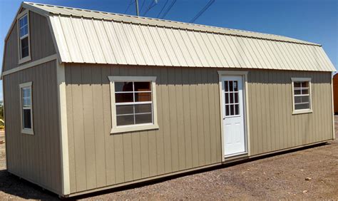 The lofted cabin is available in 10', 12', 14', & 16' widths. Richard's Garden Center/ Garden City Nursery