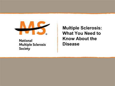 Powerpointtemplate National Multiple Sclerosis Society