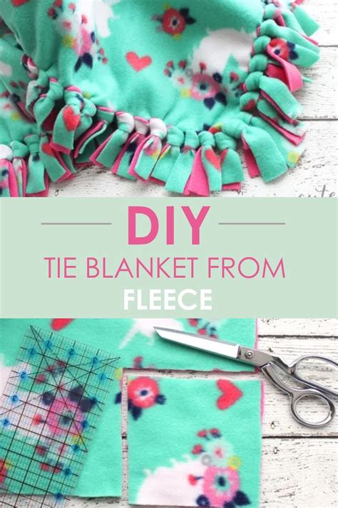 How To Make A Tie Blanket From Fleece Cutesy Crafts Diy Tie