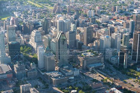 Aerial Photo Downtown Montreal