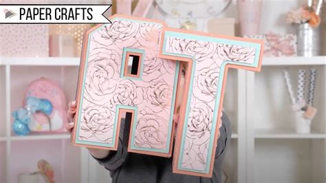 How To Make 3d Letters With Paper Block Style Cardstock And Shaker