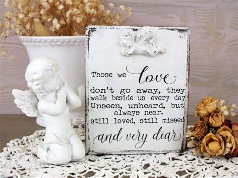 Those We Love Dont Go Away Sign Remembrance Wood Quote Etsy