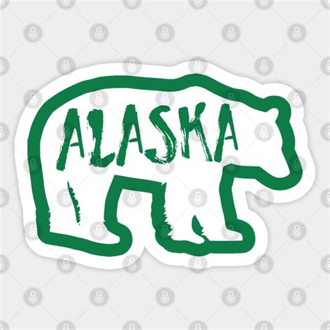 Alaska Bear Alaska Sticker Teepublic Au
