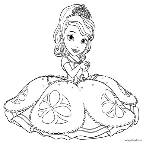 Dibujos De La Princesa Sofia Para Colorear Dibujos Disney Dibujos De