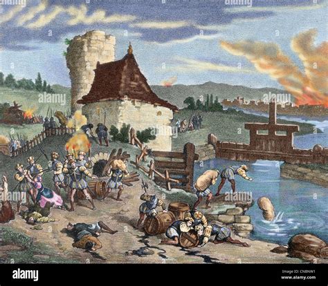 German Peasants War 1524 1525 Fires And Looting By Thomas Muntzer