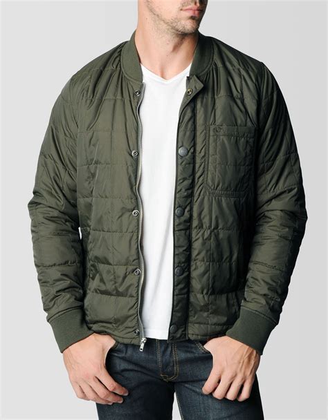 Quilted Army Green Jacket Designer Jackets For Men Mens Jackets