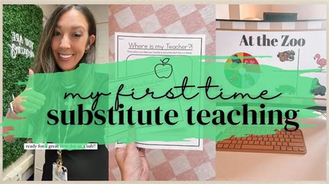 My First Time Substitute Teaching Substitute Teacher Vlog Youtube