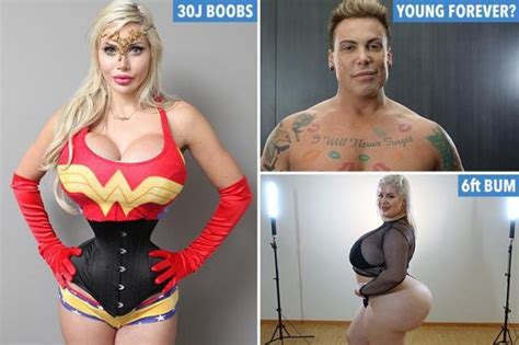 The Most Extreme Plastic Surgery Addicts In The World From A Woman With A 30j Chest To Another