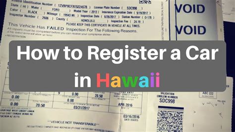 After all, they are both part of being a car owner. How to Register Your Car in Hawaii - Special Guide for ...