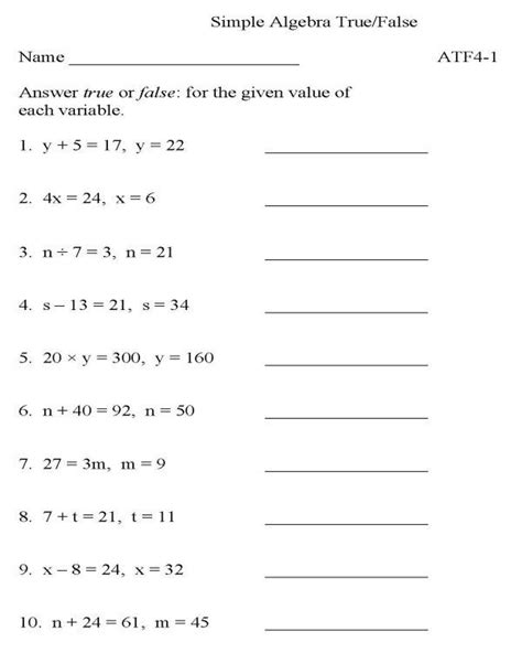 Grade 9 Math Algebra Worksheets Pdf