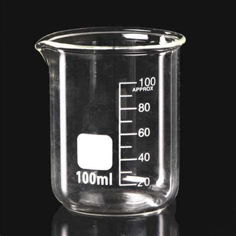 Buy 100ml Lab Glassware Measuring Glass Beaker Set Heat Proof Containers Borosilicate At