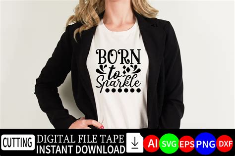 Born To Sparkle Graphic By Designser Riborna · Creative Fabrica