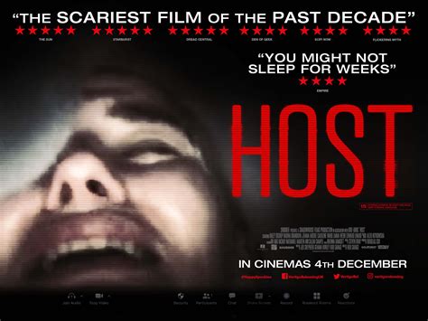 Uk Theatrical Poster For Host The Zoom Horror Film Created During